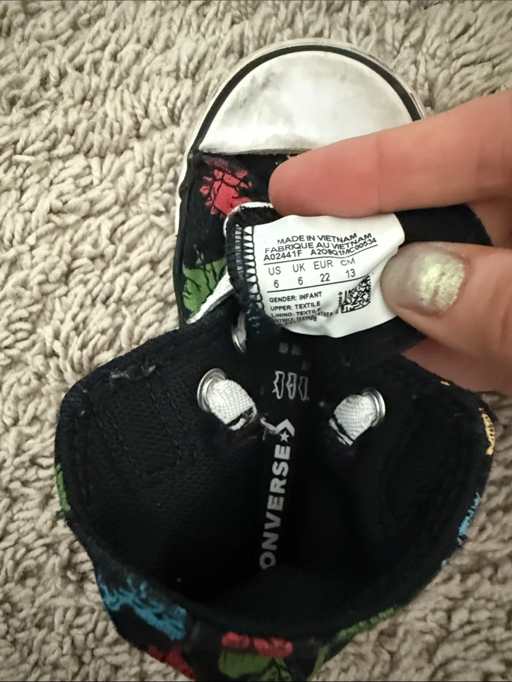 Toddler Dinosaur High Top Converse